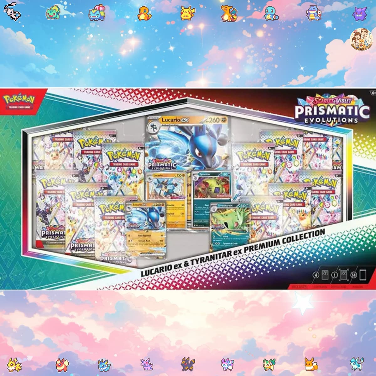 Prismatic Evolutions – Lucario ex & Tyranitar ex Premium Collection